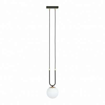 GLAM 1 Taklampa, Svart/Vit