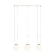 GLAM 3 Taklampa, Vit/Vit