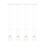 GLAM 4 Taklampa, Vit/Vit