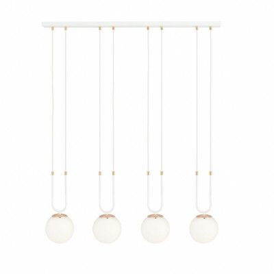 GLAM 4 Taklampa, Vit/Vit