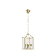 Glimminge taklampa, mässing/klarglas 45,5cm