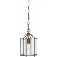 Glimminge taklampa, oxid/klarglas 33,5cm