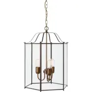 Glimminge taklampa, oxid/klarglas 58cm