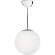 Glob taklampa fast höjd, krom/opalglas 25cm