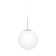 Glob taklampa, krom/opalglas 30cm