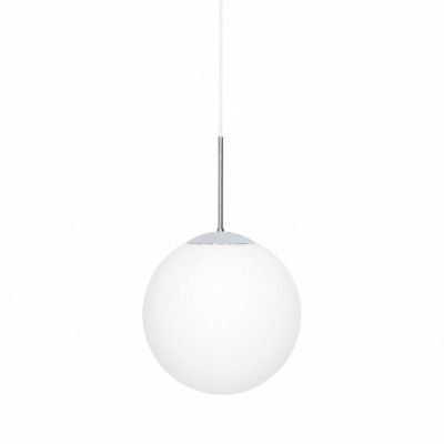 Glob taklampa, krom/opalglas 30cm