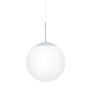 Glob taklampa, krom/opalglas 35cm