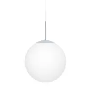 Glob taklampa, krom/opalglas 40cm