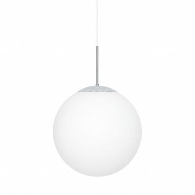 Glob taklampa, krom/opalglas 40cm