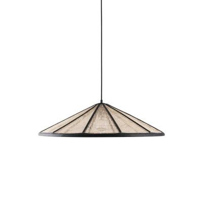 Globen Lighting - Akira Taklampa Ø70 Black/Natureal