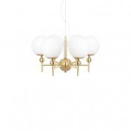 Globen Lighting - Astrid 50 Taklampa Borstad Mässing/Vit