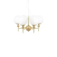 Globen Lighting - Astrid 50 Taklampa Borstad Mässing/Vit