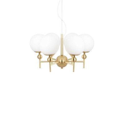 Globen Lighting - Astrid 50 Taklampa Borstad Mässing/Vit