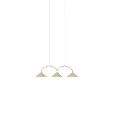 Globen Lighting - Curve 3 pendellampa beige
