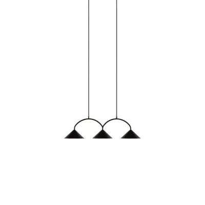 Globen Lighting - Curve 3 pendellampa svart