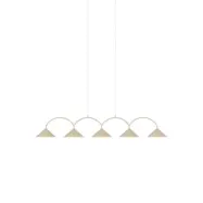 Globen Lighting - Curve 5 pendellampa beige