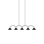 Globen Lighting - Curve 5 pendellampa svart