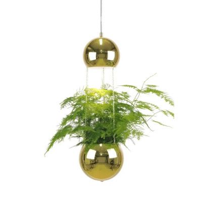 Globen Lighting - Mini Planter Taklampa Mässing