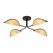 GOMEZ 4 Taklampa, Svart/Brun