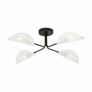 GOMEZ 4 Taklampa, Svart/Vit/Guld