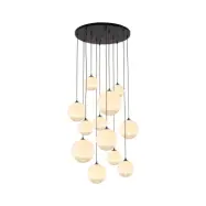 GRAPPO taklampa 12 glas opal