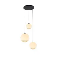 GRAPPO taklampa 3 glas opal
