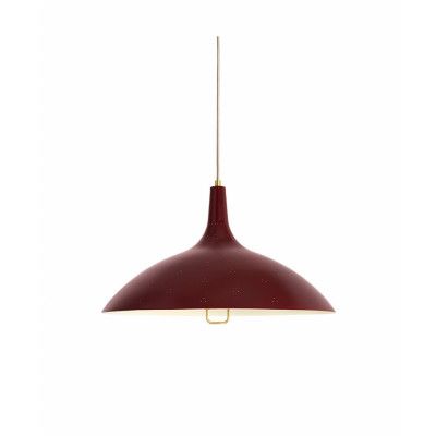 GUBI - 1965 Taklampa Mässing/Röd