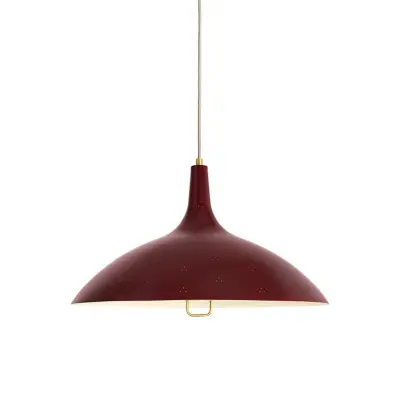 GUBI - 1965 Taklampa Mässing/Röd