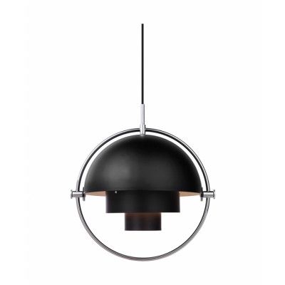 GUBI - Multi-Lite Taklampa Ø36 Krom/Svart