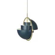 GUBI - Multi-Lite Taklampa Ø36 Mässing/Midnight Blue