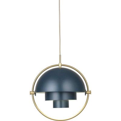 GUBI - Multi-Lite Taklampa Ø36 Mässing/Midnight Blue