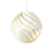 GUBI - Turbo pendellampa Ø36 Glossy Alabaster White/White