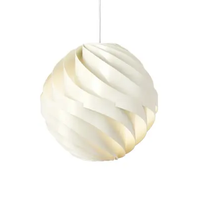 GUBI - Turbo pendellampa Ø36 Glossy Alabaster White/White