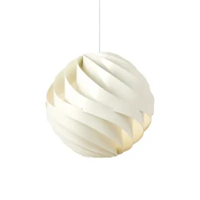 GUBI - Turbo Taklampa Ø62 Glossy Alabaster White/White