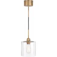 Hägring taklampa, råmässing/klar 17cm