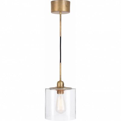 Hägring taklampa, råmässing/klar 17cm