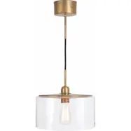 Hägring taklampa, råmässing/klar 30cm