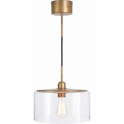 Hägring taklampa, råmässing/klar 30cm