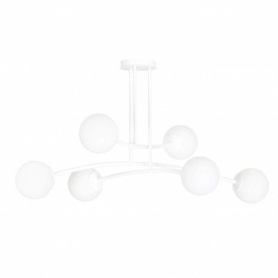 HALLDOR 6 Taklampa, Vit/Vit