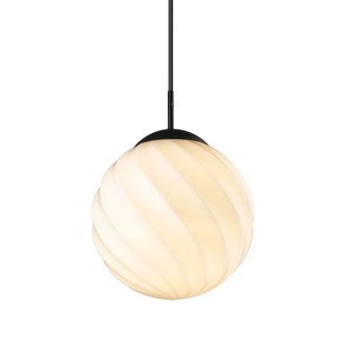 Halo Design - Twist Ball Taklampa Ø25 Opal/Black
