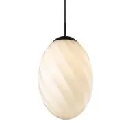 Halo Design - Twist Egg Taklampa Ø25 Opal/Black
