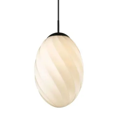 Halo Design - Twist Egg Taklampa Ø25 Opal/Black