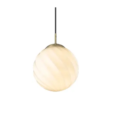 Halo Design Twist Taklampa Ø25cm E27 Ball Antik Messing