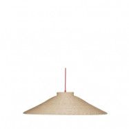 Hübsch - Chand Taklampa Trapeze Red/Natural