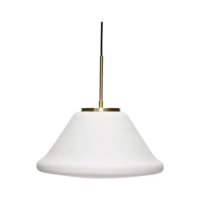 Hübsch - Muse Taklampa Triangular Vit