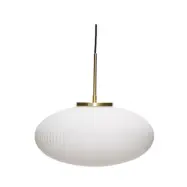Hübsch - Serene Taklampa Ellipse Vit