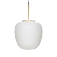 Hübsch - Muse Taklampa Ø25 Opal/Brass