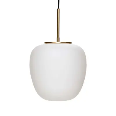 Hübsch - Muse Taklampa Ø25 Opal/Brass