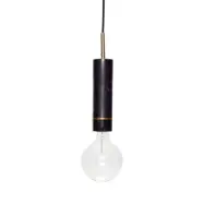 Hübsch - Elegant Taklampa Marble Black/Brass
