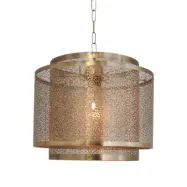 Hermine taklampa, mattmässing 35cm